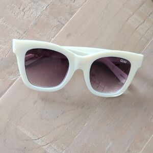 After Hours White Sunglasses
